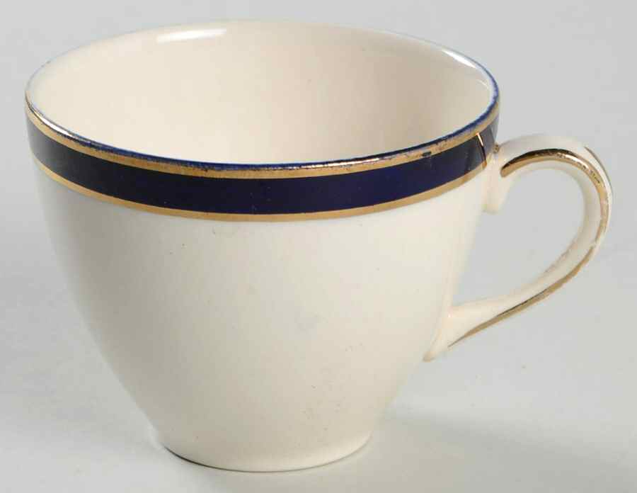 Bleu De Roi Flat Demitasse Cup by Alfred Meakin-1