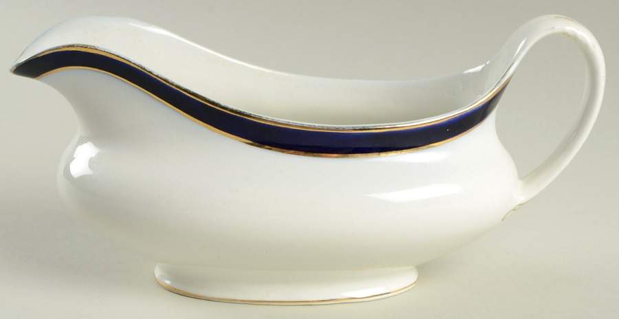 Bleu De Roi Gravy Boat by Alfred Meakin-1