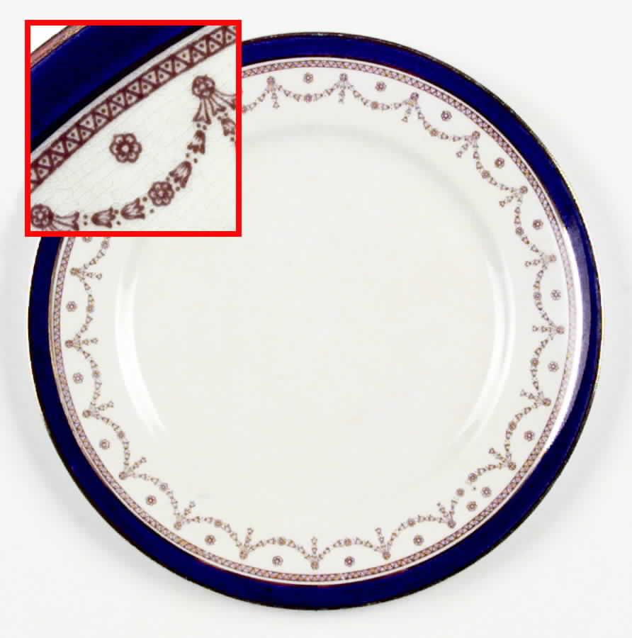 Bleu De Roi 2 Dinner Plate by Alfred Meakin-1