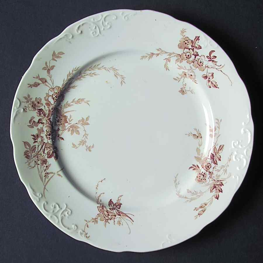 Brier Brown Salad Plate by Alfred Meakin-1