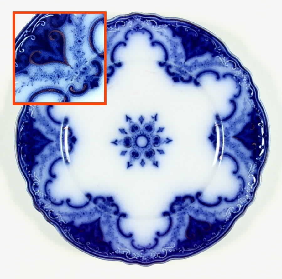 Cambridge (Flow Blue) Dinner Plate by Alfred Meakin-1