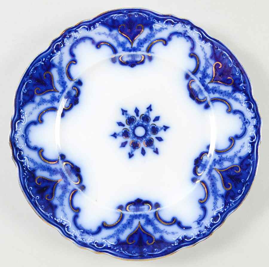 Cambridge (Flow Blue) Luncheon Plate by Alfred Meakin-1