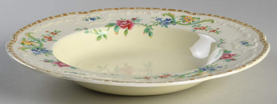 Celandine Large Rim Soup Bowl by Alfred Meakin-1