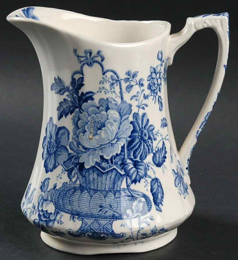 Charlotte Blue 16 Oz Pitcher by Alfred Meakin-1