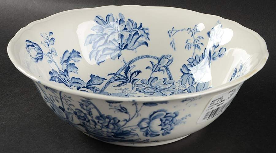 Charlotte Blue 8" Round Vegetable Bowl by Alfred Meakin-1