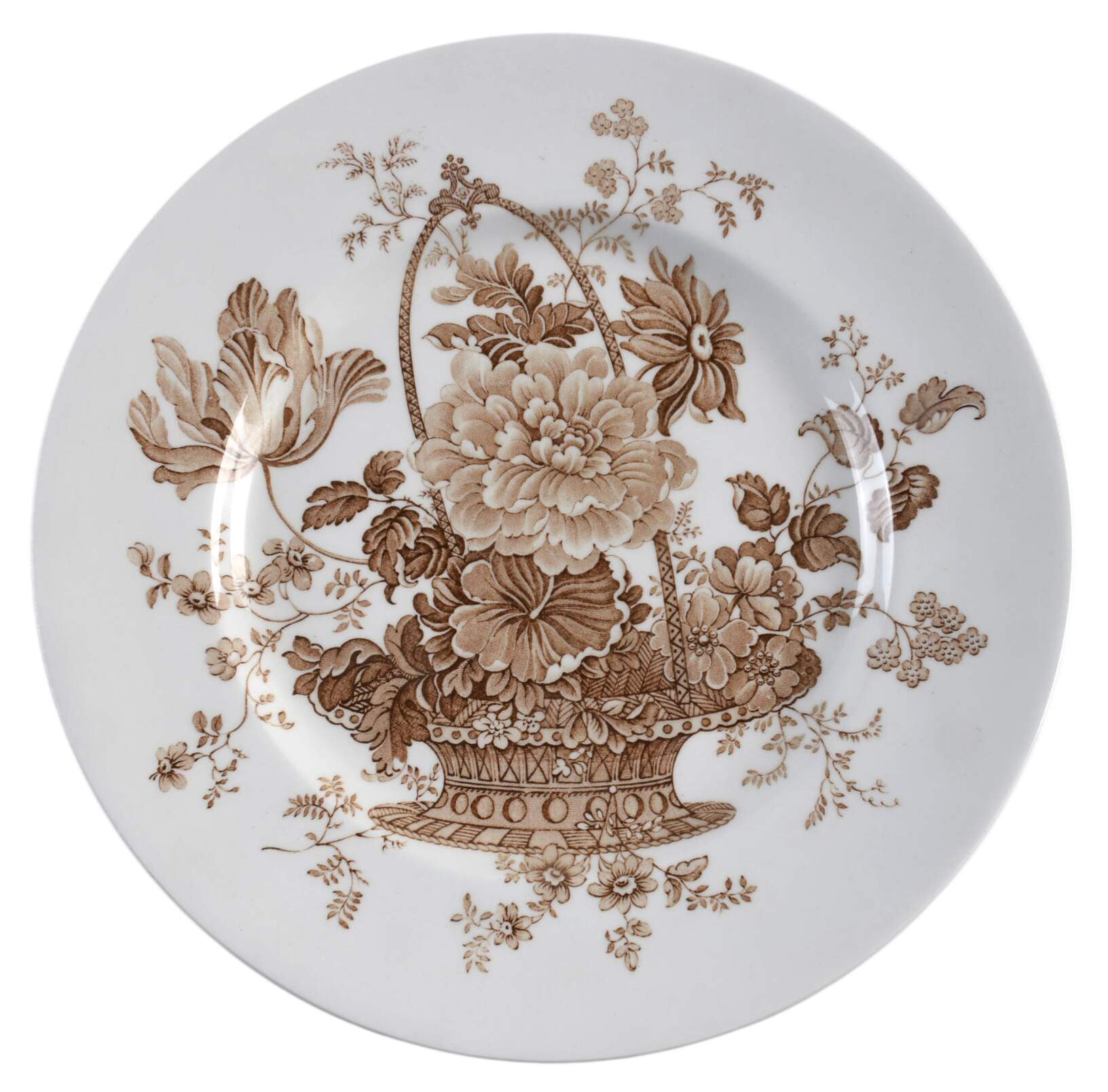 Charlotte Brown Salad Plate by Alfred Meakin-1