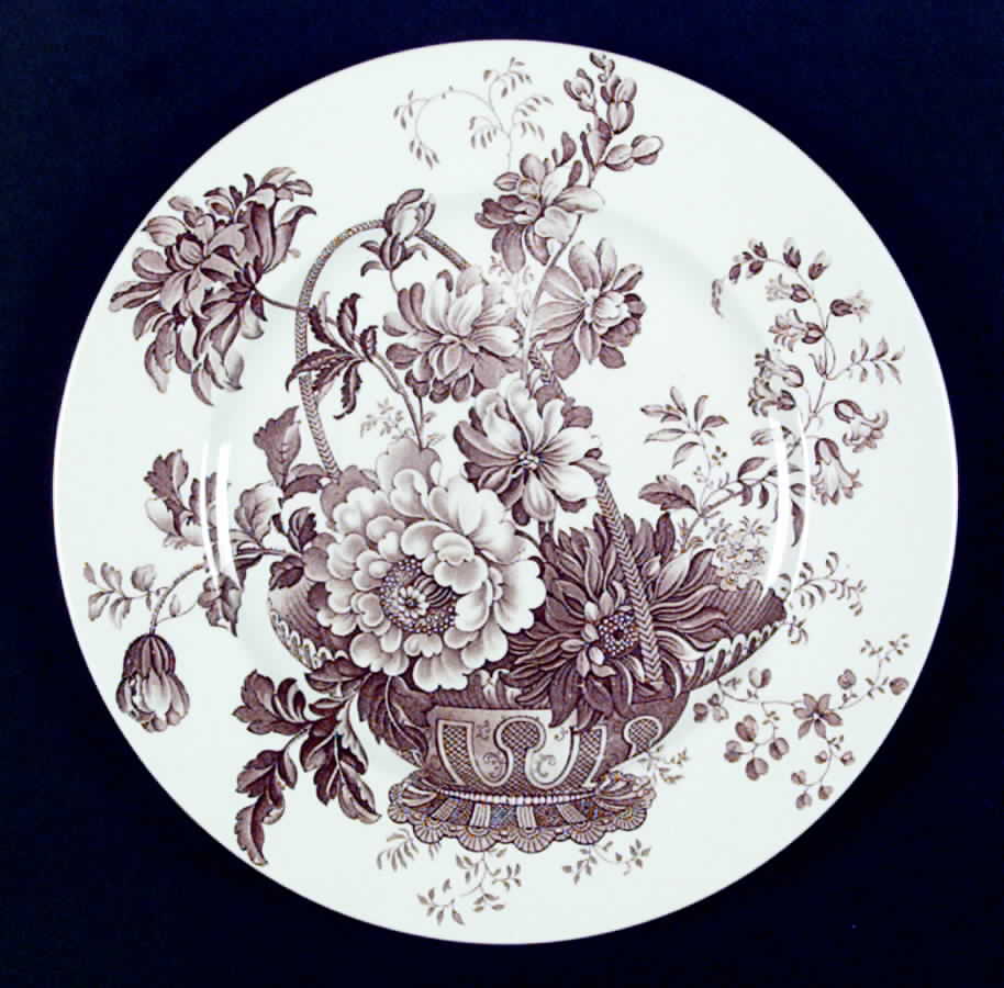 Charlotte Brown Dinner Plate by Alfred Meakin-1
