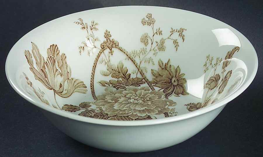Charlotte Brown Coupe Cereal Bowl by Alfred Meakin-1