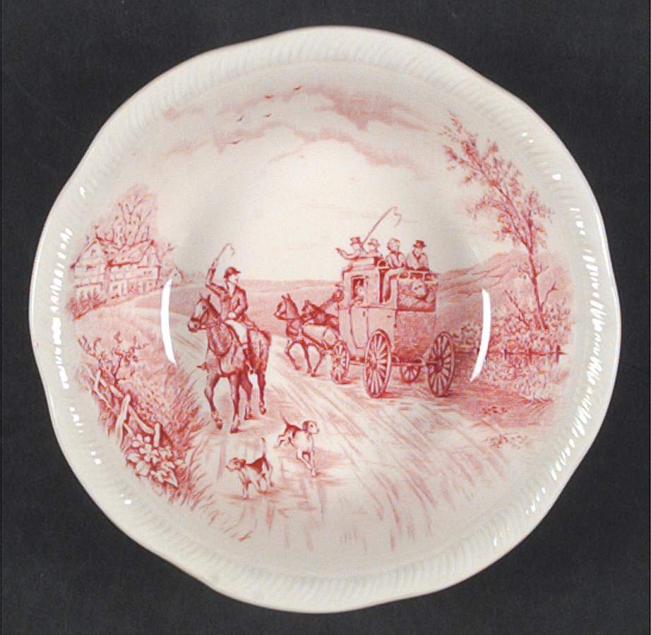 Devonshire Road Red Fruit/Dessert (Sauce) Bowl by Alfred Meakin-1