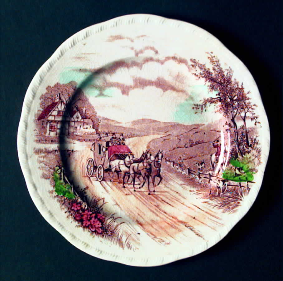 Devonshire Road Multicolor Salad Plate by Alfred Meakin-1
