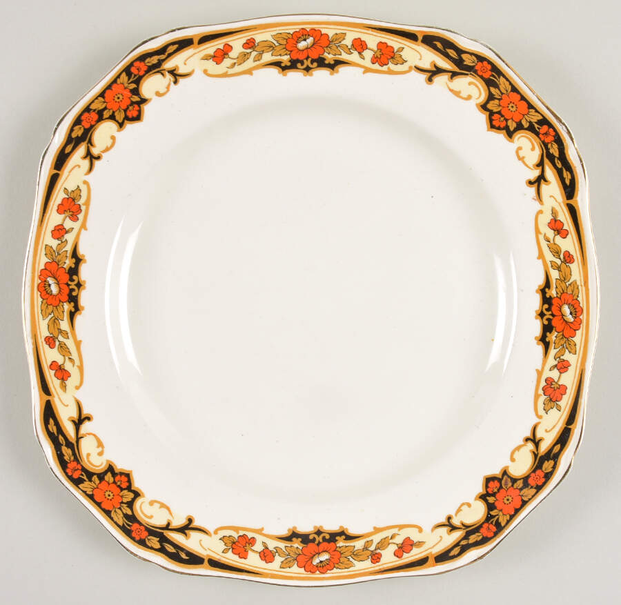 Dunkirk Square Dinner Plate by Alfred Meakin-1