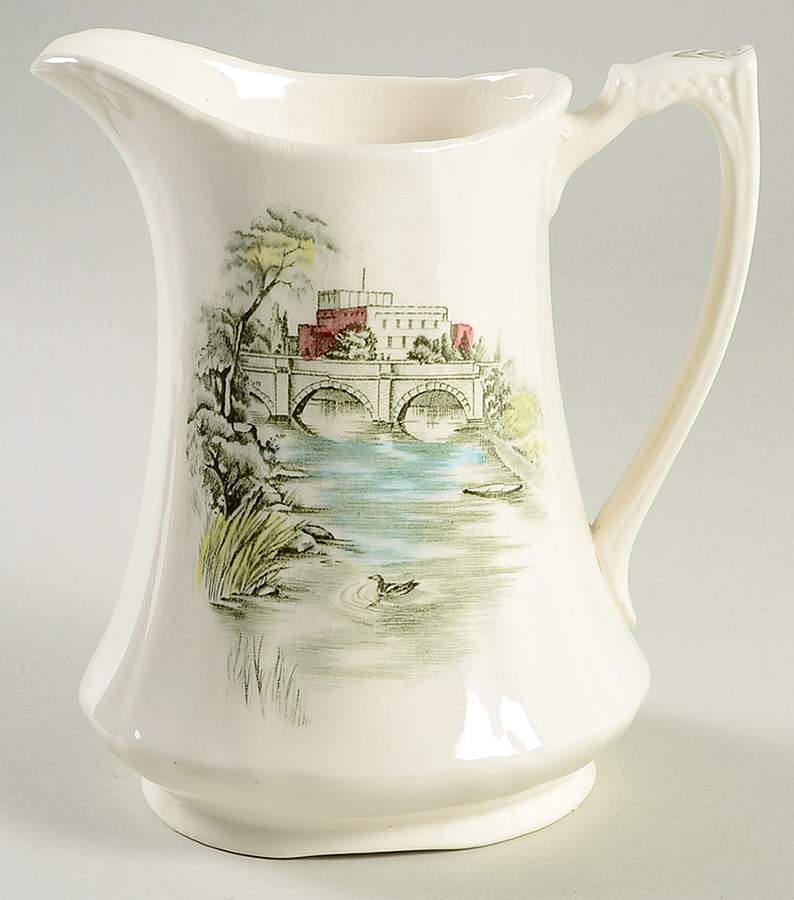 English Bridges Multicolor 22 Oz Jug by Alfred Meakin-1