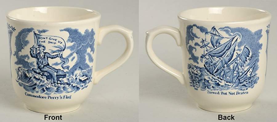 Fair Winds Blue Mug by Alfred Meakin-1