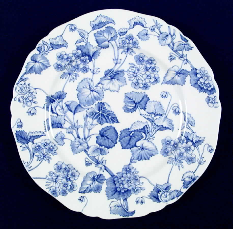 Florette Blue Dinner Plate by Alfred Meakin-1