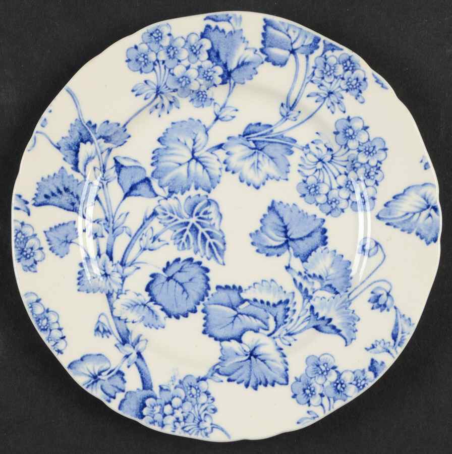 Florette Blue Bread & Butter Plate by Alfred Meakin-1
