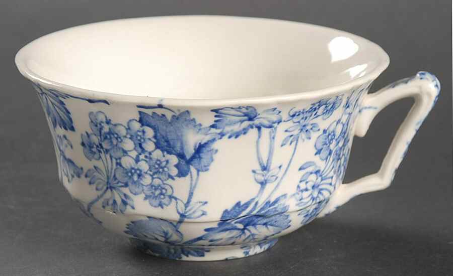 Florette Blue Flat Cup by Alfred Meakin-1