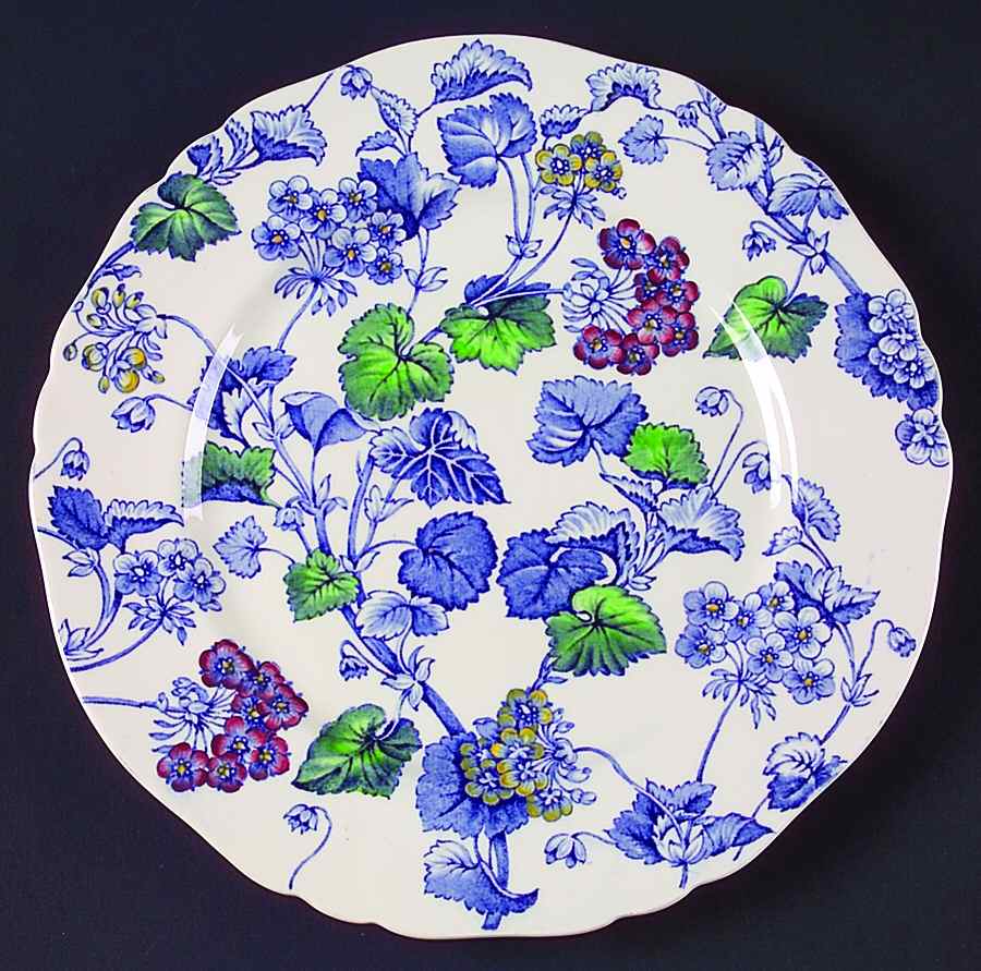 Florette Blue Multicolor Dinner Plate by Alfred Meakin-1