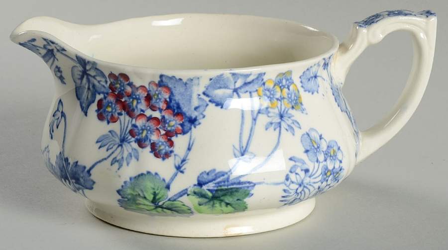 Florette Blue Multicolor Gravy Boat by Alfred Meakin-1