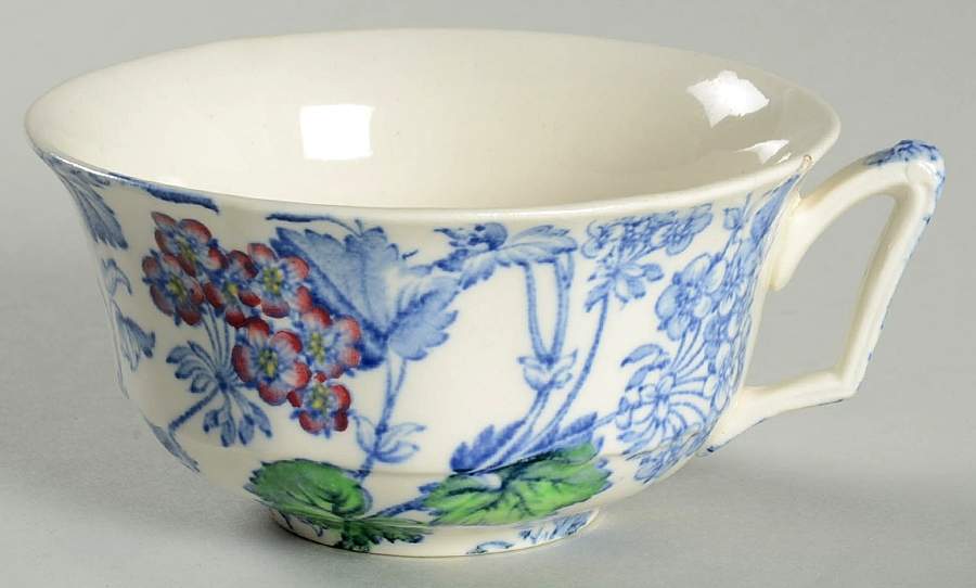 Florette Blue Multicolor Flat Cup by Alfred Meakin-1