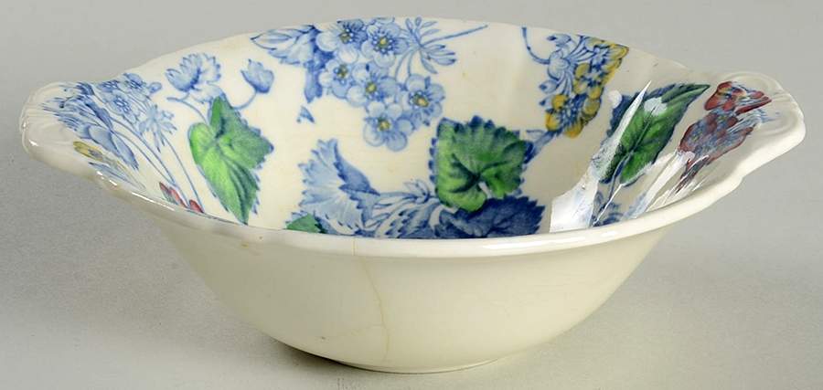 Florette Blue Multicolor Lugged Cereal Bowl by Alfred Meakin-1