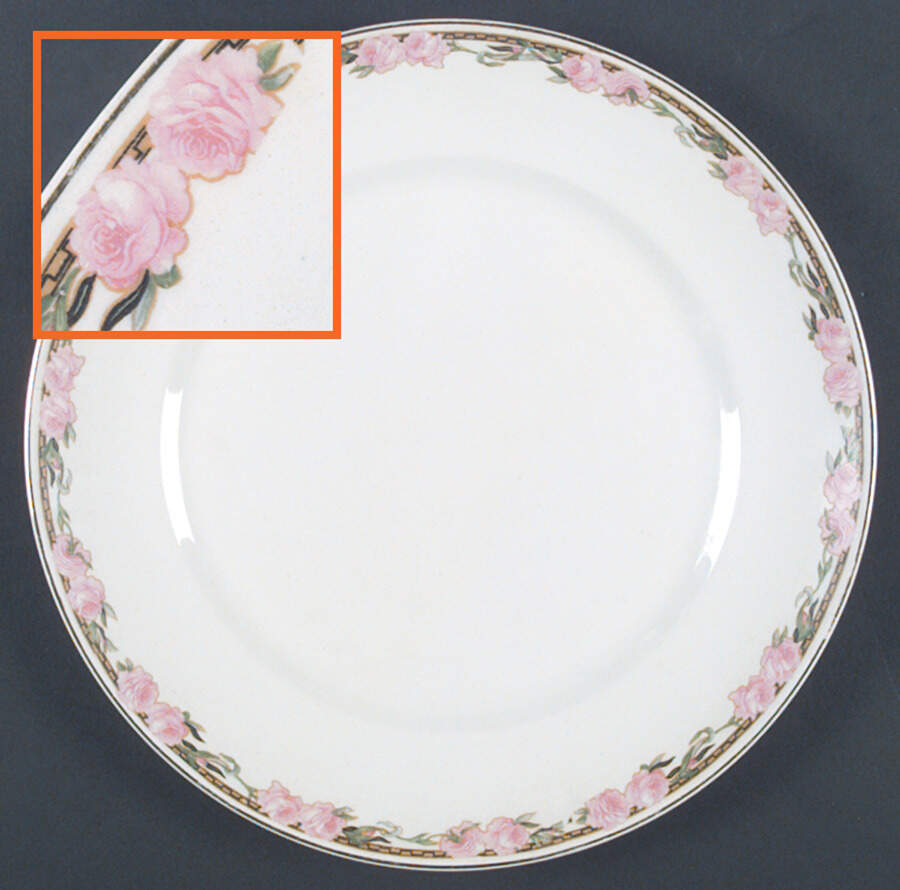 Glasgow (Small Roses) Dinner Plate by Alfred Meakin-1