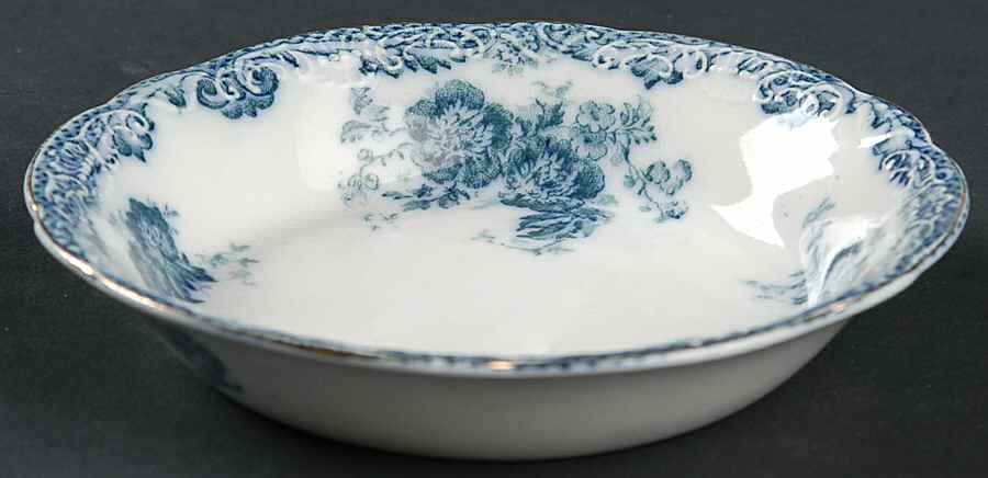 Glenmere Blue Green (Gold Trim) Fruit/Dessert (Sauce) Bowl by Alfred Meakin-1
