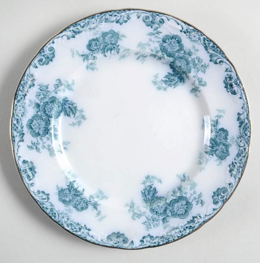 Glenmere Blue Green (Gold Trim) Salad Plate by Alfred Meakin-1