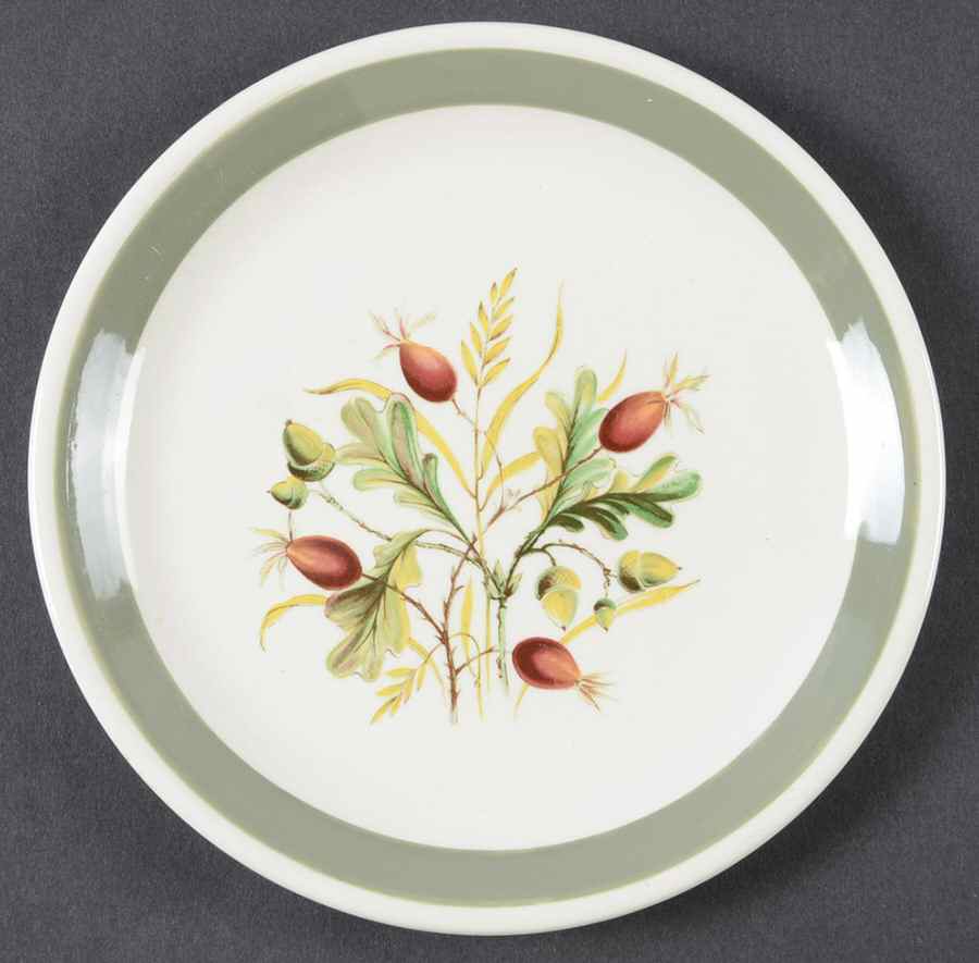 Greenwood (Cream Background) Bread & Butter Plate by Alfred Meakin-1