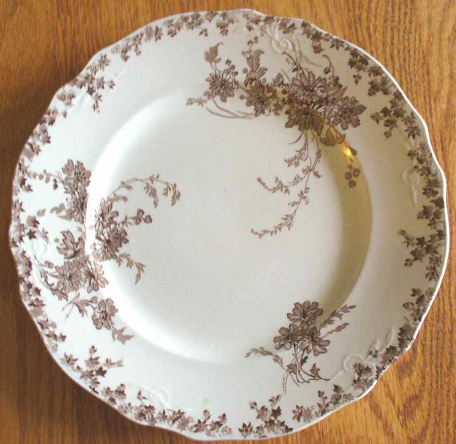 Hanwell Brown Dinner Plate by Alfred Meakin-1