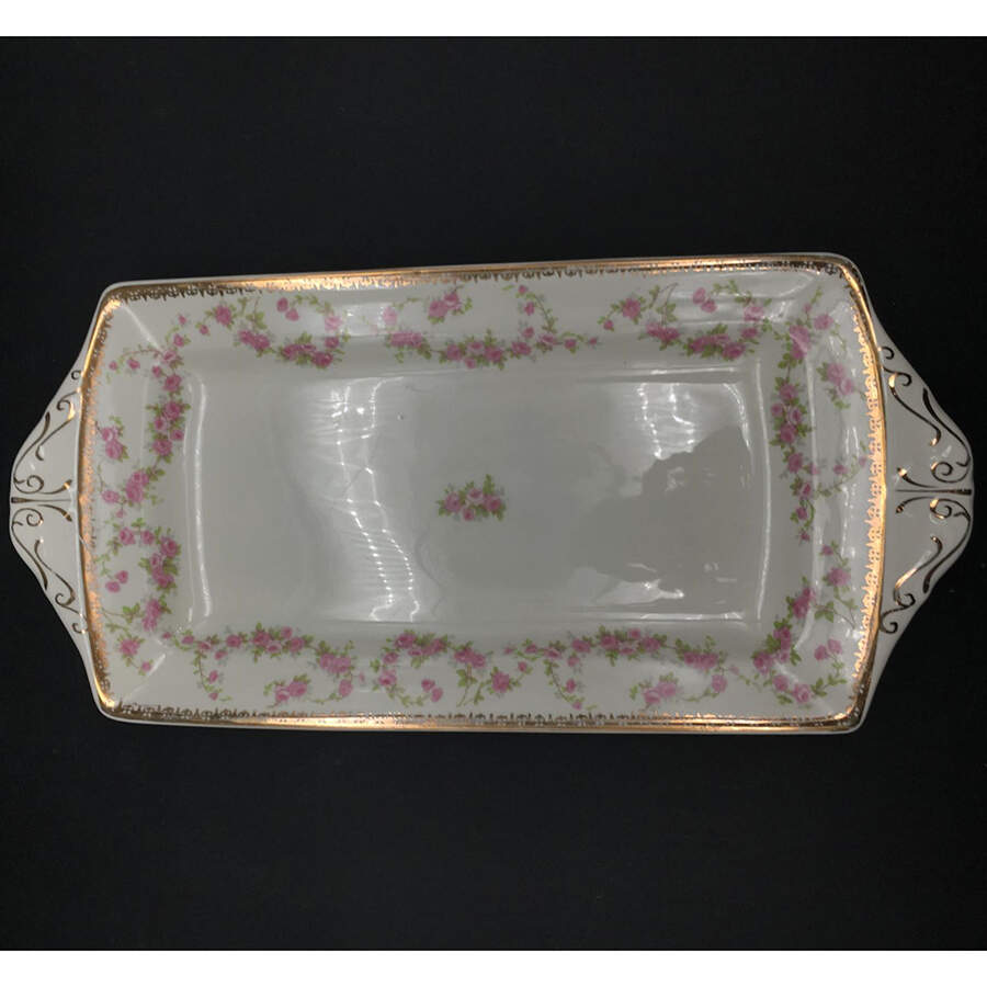 Harmony Rose Large Sandwich Tray by Alfred Meakin-1