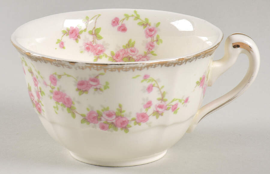 Harmony Rose Flat Cup by Alfred Meakin-1