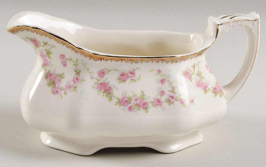 Harmony Rose Gravy Boat by Alfred Meakin-1