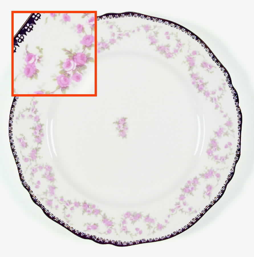Harmony Rose Dinner Plate by Alfred Meakin-1
