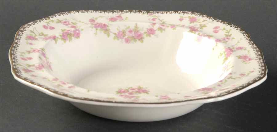 Harmony Rose Rim Cereal Bowl by Alfred Meakin-1