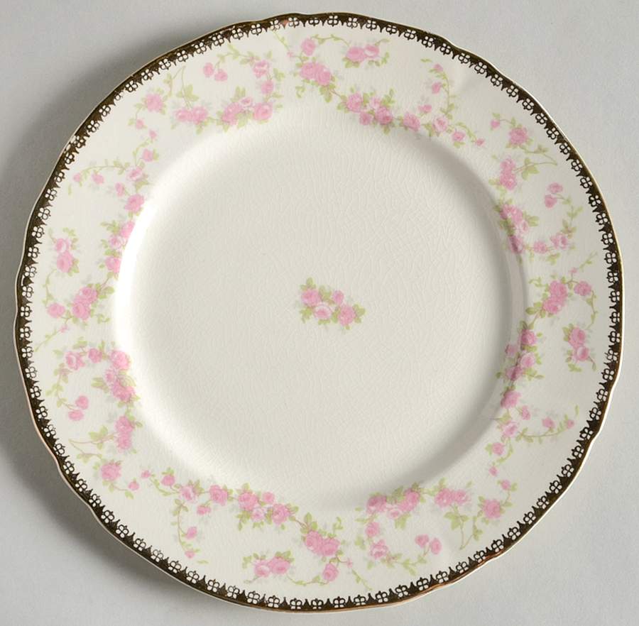Harmony Rose Salad Plate by Alfred Meakin-1