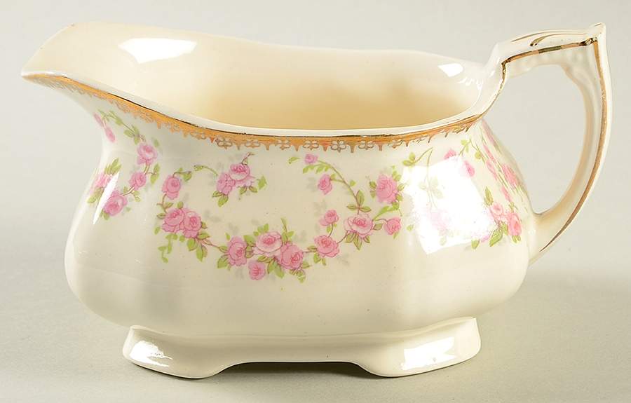 Harmony Rose Gravy Boat by Alfred Meakin-1