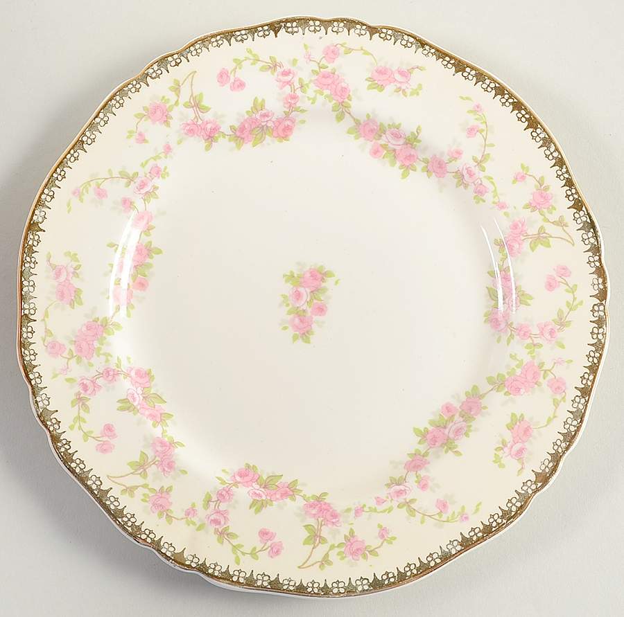 Harmony Rose Bread & Butter Plate by Alfred Meakin-1