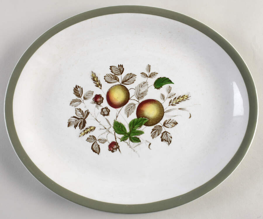 Hereford 14" Oval Serving Platter by Alfred Meakin-1