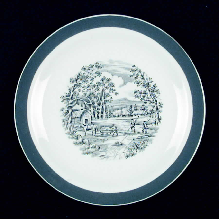 Home In The Country Bread & Butter Plate by Alfred Meakin-1