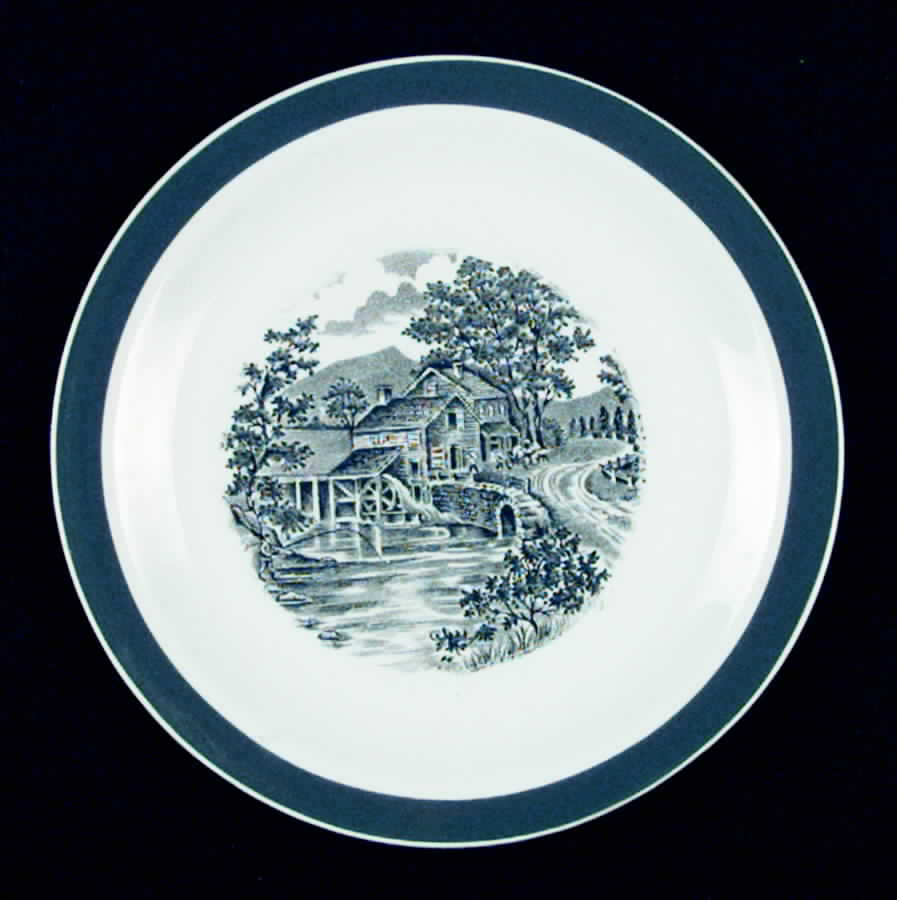 Home In The Country Salad Plate by Alfred Meakin-1