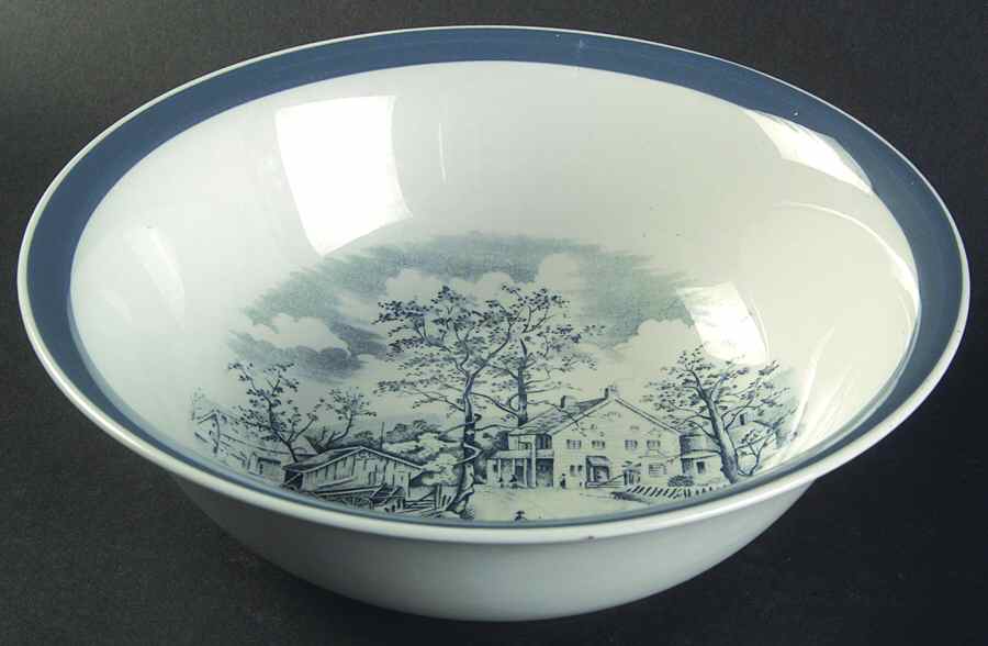 Home In The Country 8" Round Vegetable Bowl by Alfred Meakin-1