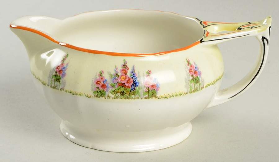 Hollyhock Creamer by Alfred Meakin-1