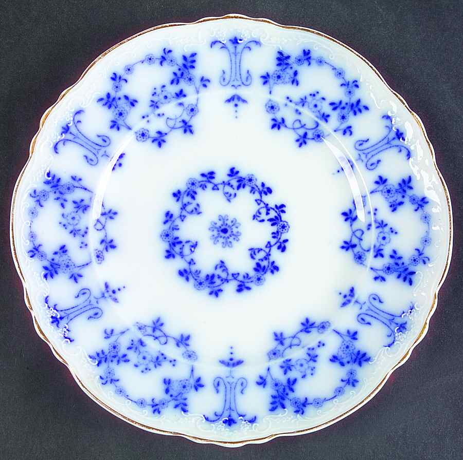 The Holland (Flowblue) Luncheon Plate by Alfred Meakin-1