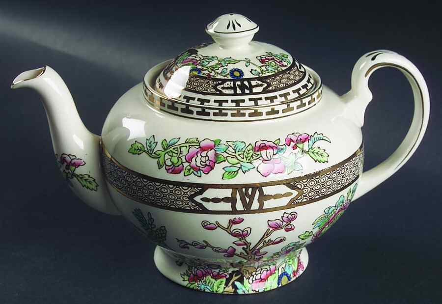 India Tree Teapot & Lid by Alfred Meakin-1