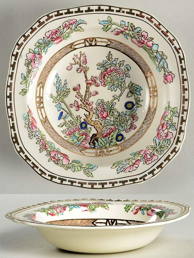 India Tree Square Cereal Bowl by Alfred Meakin-1