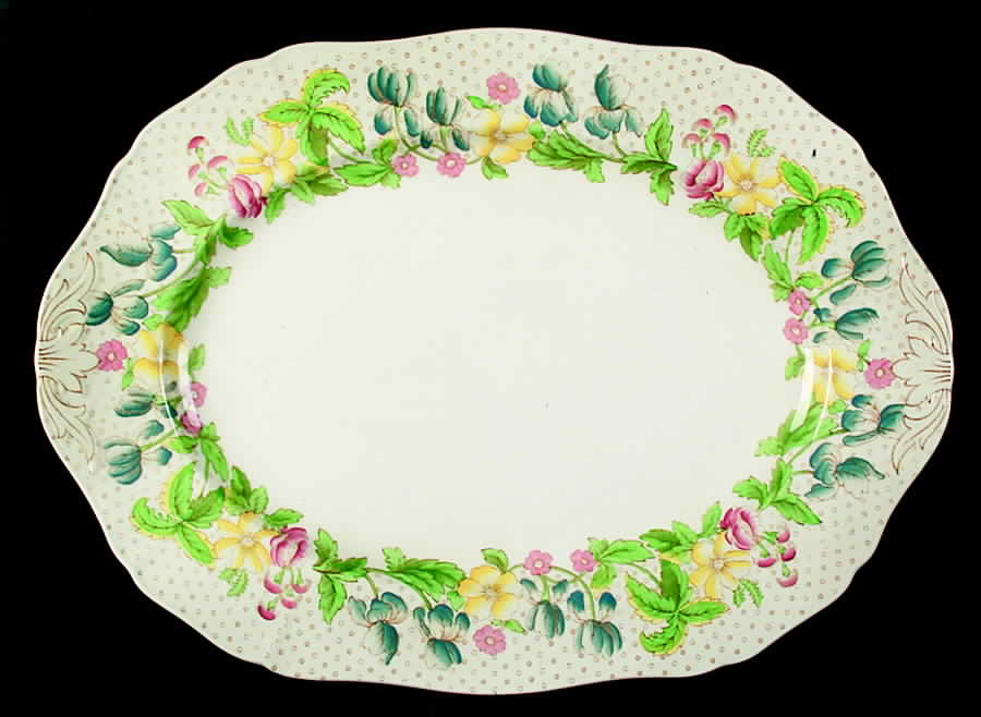 Irma 16" Oval Serving Platter by Alfred Meakin-1