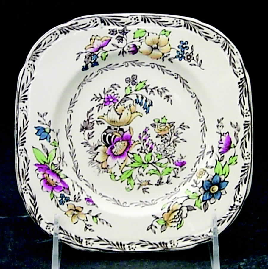 Jerome Square Bread & Butter Plate by Alfred Meakin-1