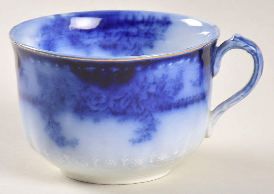 Kelvin (Flow Blue) Flat Cup by Alfred Meakin-1