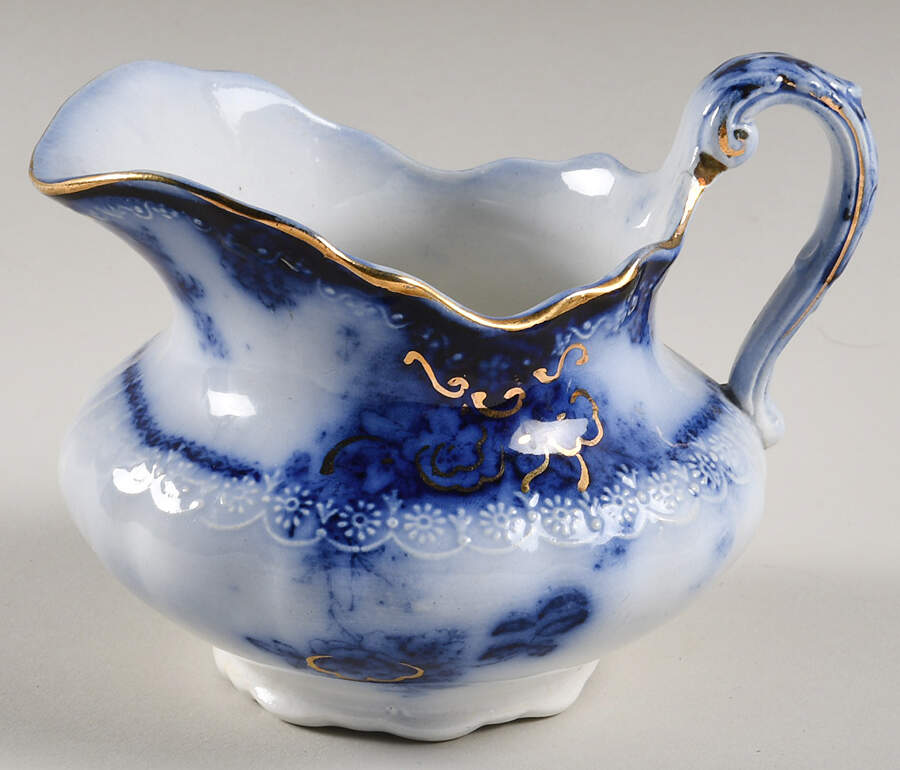 Kelvin (Flow Blue) Creamer by Alfred Meakin-1
