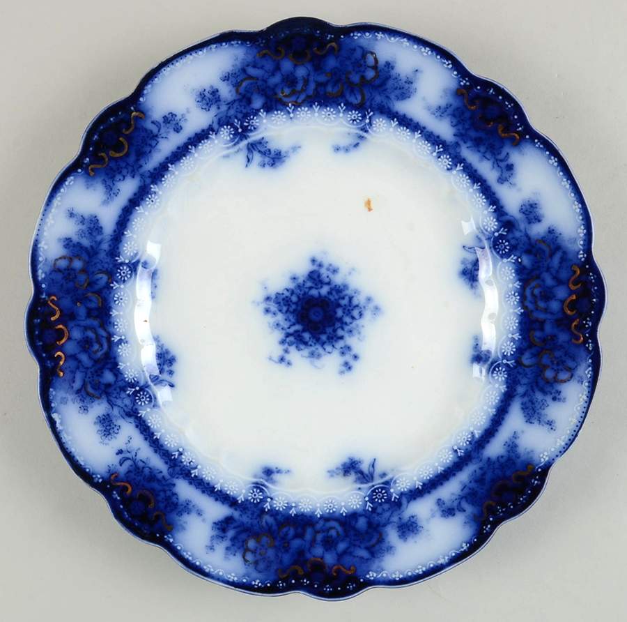 Kelvin (Flow Blue) Dinner Plate by Alfred Meakin-1